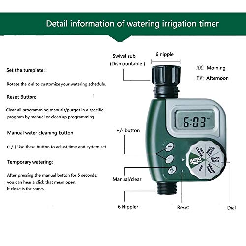 ZUEN Arge Area Sprinkler, Garden Sprinklers for Large Areas with T...
