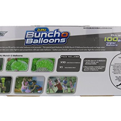 ZURU Bunch O Balloons, Fill in 60 Seconds, 350 Water Balloons, 20...