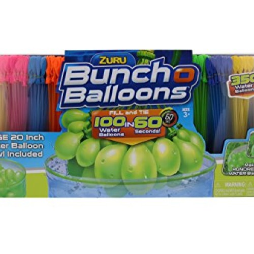 ZURU Bunch O Balloons, Fill in 60 Seconds, 350 Water Balloons, 20...