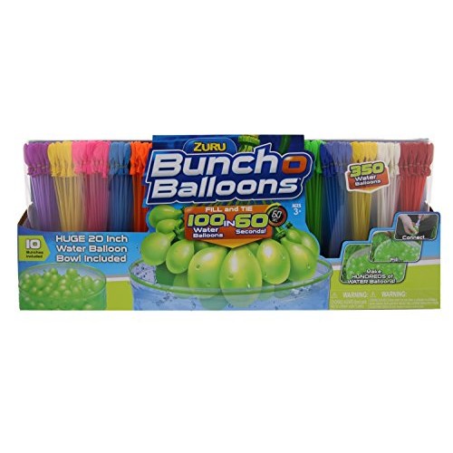 ZURU Bunch O Balloons, Fill in 60 Seconds, 350 Water Balloons, 20...