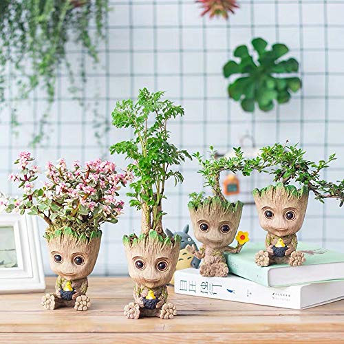 ZUSONUD Baby Groot Planter Pot Garden Decor Accessories Flower Pot...