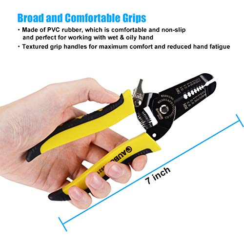 ZUZUAN 10-22 AWG Wire Stripper Cutter Wire Stripping Tool And Mult...