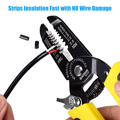 ZUZUAN 10-22 AWG Wire Stripper Cutter Wire Stripping Tool And Mult...