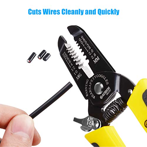 ZUZUAN 10-22 AWG Wire Stripper Cutter Wire Stripping Tool And Mult...