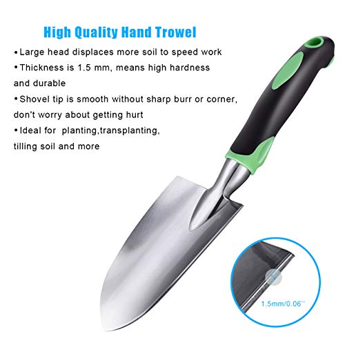 ZUZUAN Garden Tool Set, 3 Pack Garden Hand Shovels Aluminum Alloy ...