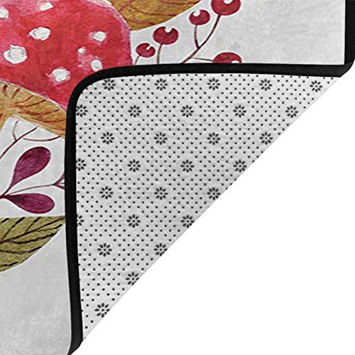 Kitchen Doormat Nature,Aquarelle Amantias with Autumn Season Folia...