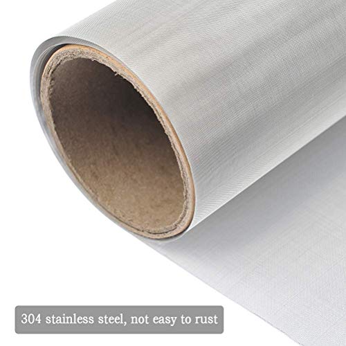 ZWIN 12X40 Stainless Steel Woven Wire Mesh Roll 30cmX100cmcm Sta...