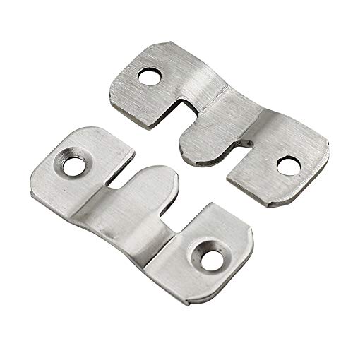 ZXHAO 10 Pack Z-Clips Flush Mount Bracket Heavy Duty Picture Hange...