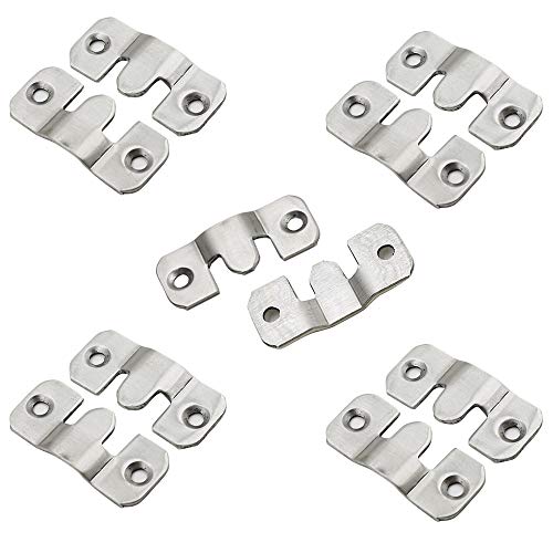 ZXHAO 10 Pack Z-Clips Flush Mount Bracket Heavy Duty Picture Hange...
