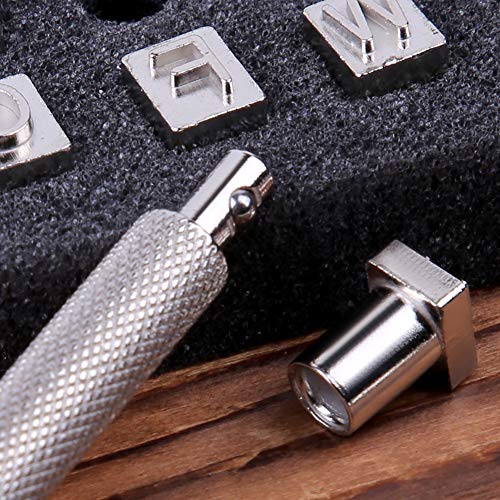37 PCS Leather Stamps Alphabet Set, 6 mm Alphabet Stamp Tools Set ...
