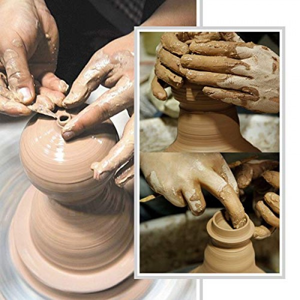 ZXMOTO 9.8 Diameter Pottery Wheel Ceramic Molding Machine for Cer...