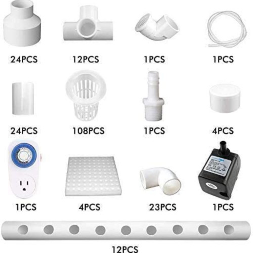 ZXMT Hydroponic Grow Kit 108 Plant Sites 3 Layers Hydroponics Grow...