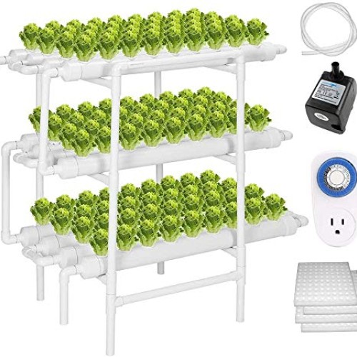 ZXMT Hydroponic Grow Kit 108 Plant Sites 3 Layers Hydroponics Grow...