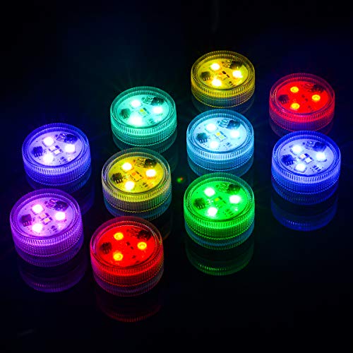 ZXX Mini Submersible Led Lights with Remote, Small Underwater Led ...