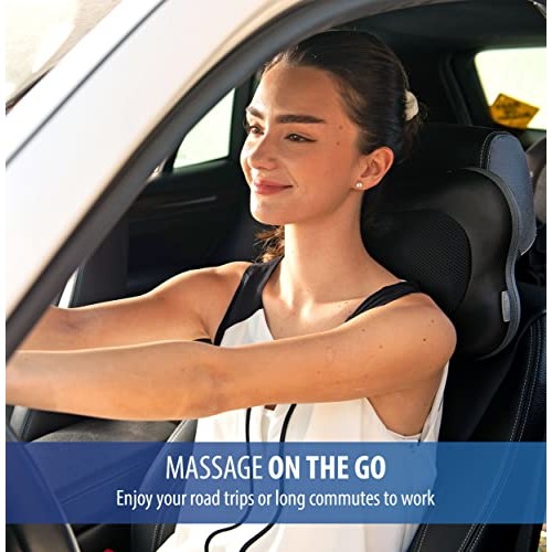 Zyllion Shiatsu Back and Neck Massager - 3D Deep Tissue Kneading M...