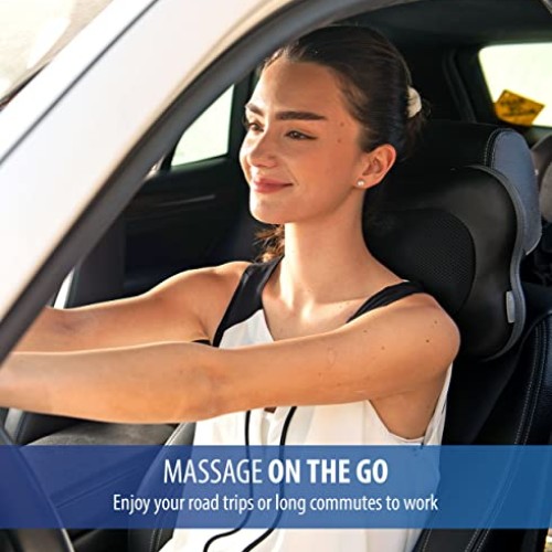 Zyllion Shiatsu Back and Neck Massager - 3D Deep Tissue Kneading M...