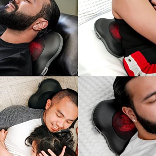 Zyllion Shiatsu Back and Neck Massager - 3D Deep Tissue Kneading M...