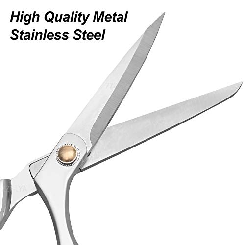 Fabric Scissors 8.5 Inch Heavy Duty Dressmaking Shears Sewing Tail...