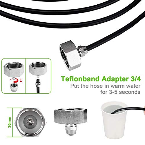 ZZHH 10M Irrigation Spray Cooling Kit, Outdoor Garden Spray Kit 1...