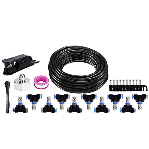 ZZHH 10M Irrigation Spray Cooling Kit, Outdoor Garden Spray Kit 1...