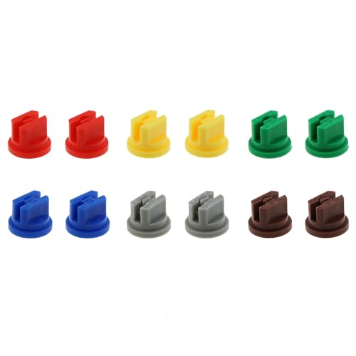 ZZHXSM 12PCS Flat Fan Nozzle Combination Set Plastic Fan Nozzles G...