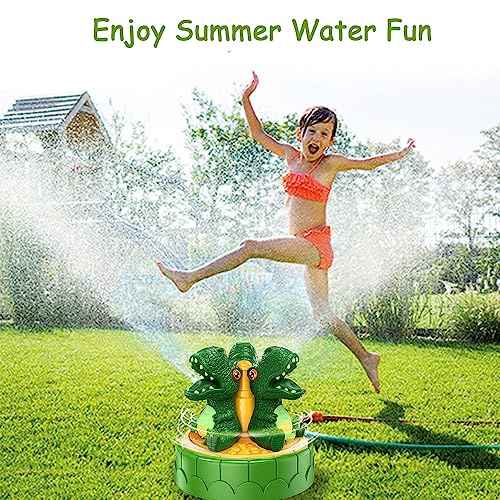 ZZLWAN Water Sprinkler for Kids Outdoor Play,Dinosaur Toys for Kid...