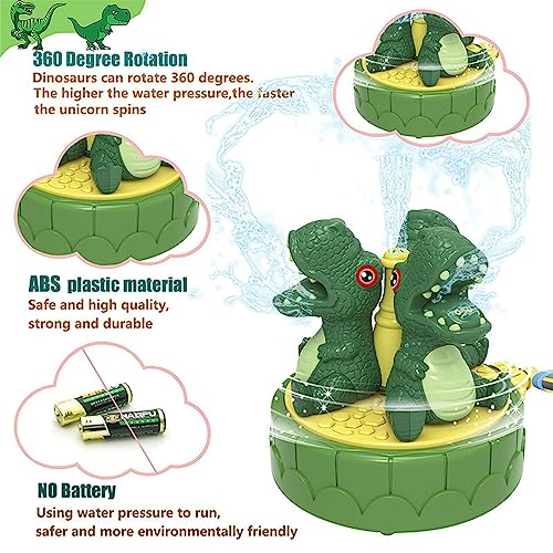 ZZLWAN Water Sprinkler for Kids Outdoor Play,Dinosaur Toys for Kid...