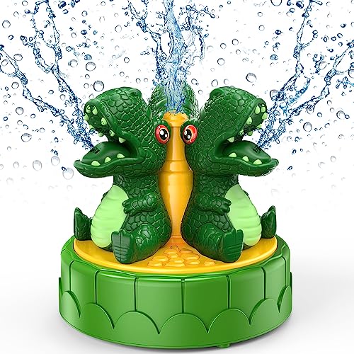 ZZLWAN Water Sprinkler for Kids Outdoor Play,Dinosaur Toys for Kid...