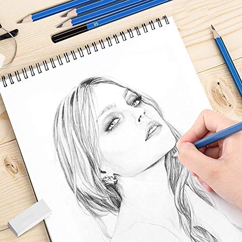 ZZWOND Drawing Pencils For Artists,72 Piece Kit Sketch Pencils and...