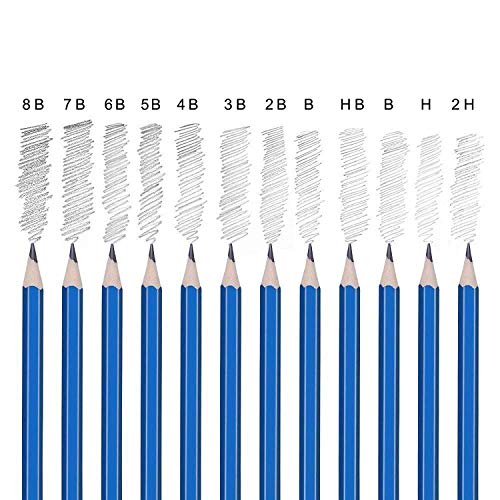 ZZWOND Drawing Pencils For Artists,72 Piece Kit Sketch Pencils and...