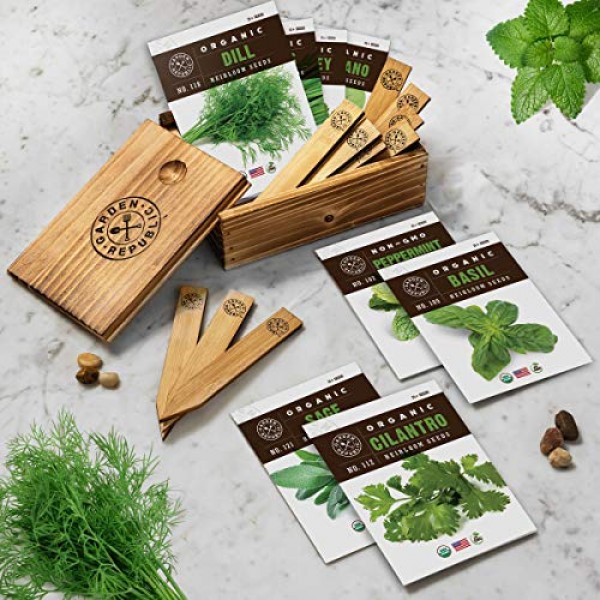 Herb Garden Seeds for Planting - 10 Culinary Herb Seed Packets Kit...