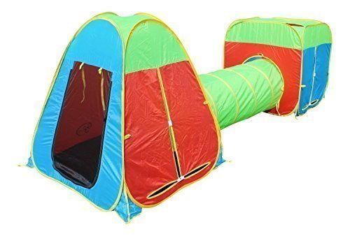 Outdoor/Indoor G3Elite Kids Play Tent 3 Piece Pop Up Play Set Boys/Girls